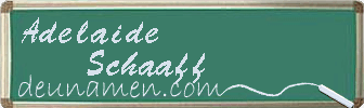 Adelaide Schaaff Visitenkarte